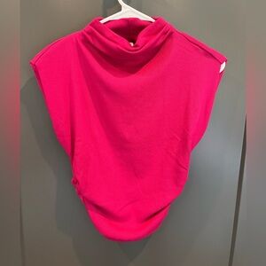 Michael Stars-Piper Power Shoulder Cropped Top- XS